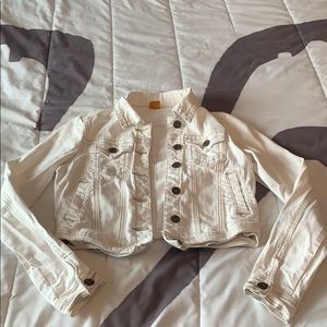 White jean jacket